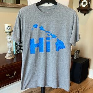 Hawaii Hi Tee Gray Shirt Mens Womens